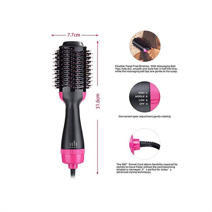 Rambut ion negatif straightener comb