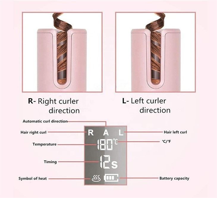 Penggulung Rambut Automatik Mudah Alih