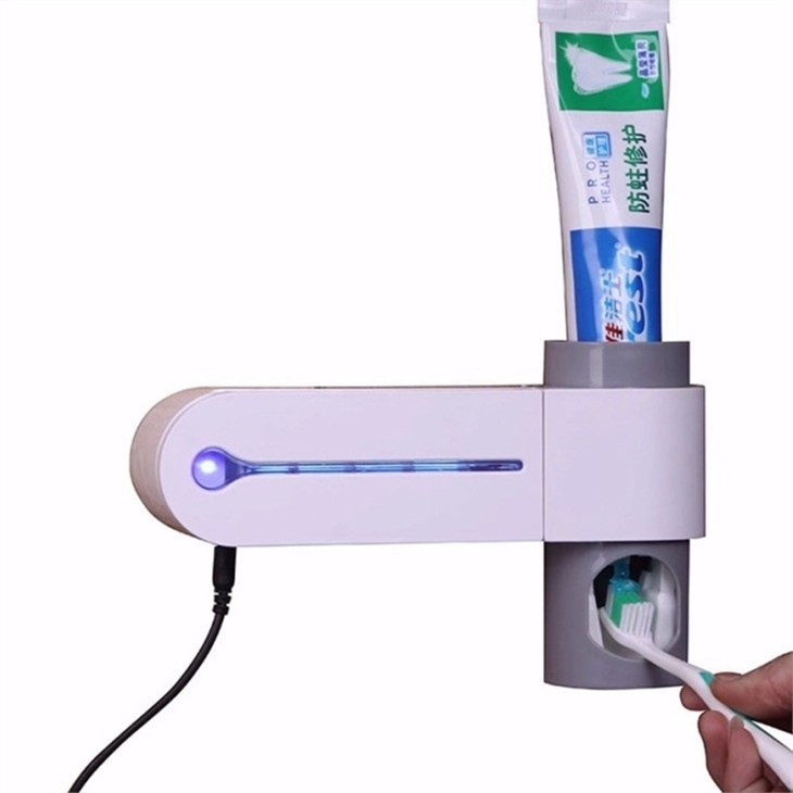 Pemegang ubat gigi Sanitizer dengan ubat gigi dispenser